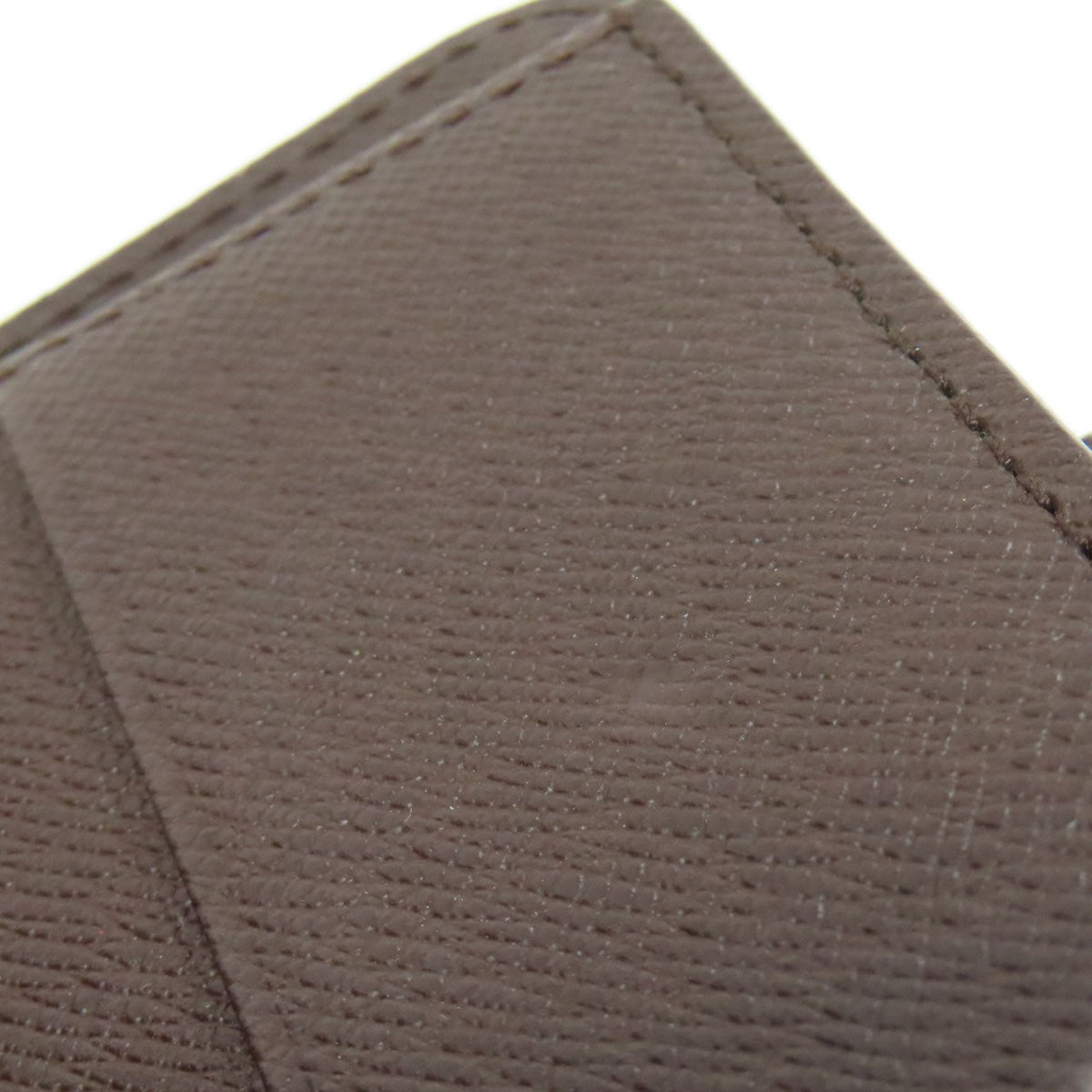 LOUIS VUITTON Bifold Wallet M61668 Damier canvas Brown Compact zip Women Used Authentic