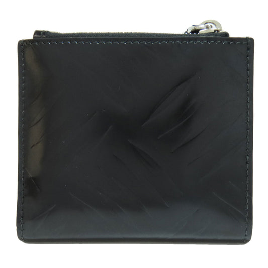 PRADA Bifold Wallet enamel black logo Women(Unisex) Used Authentic