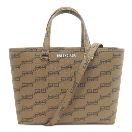 BALENCIAGA Handbag 702699 PVC Brown Women(Unisex) Used Authentic