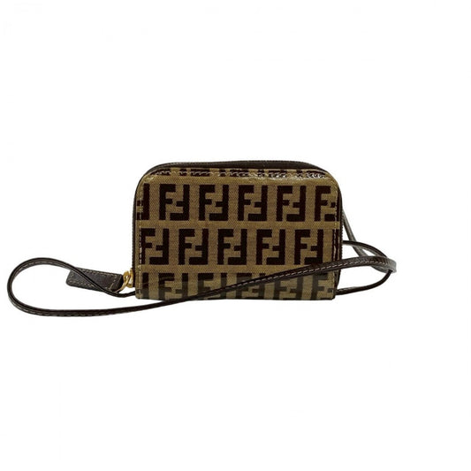 FENDI Coin case PVC Brown