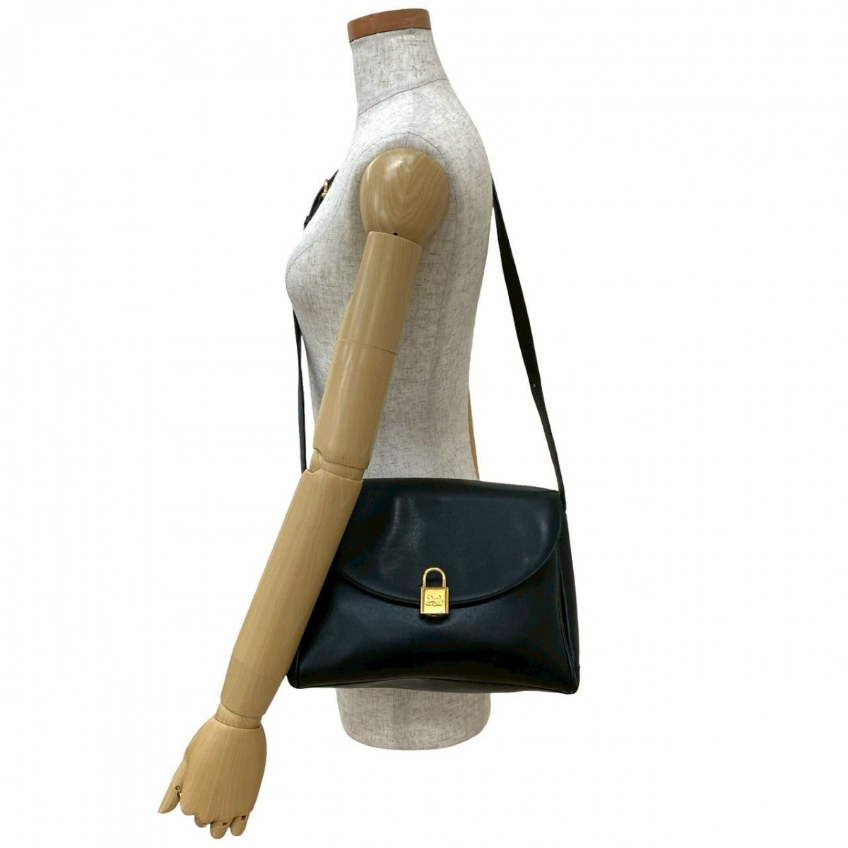 CELINE Shoulder Bag leather black