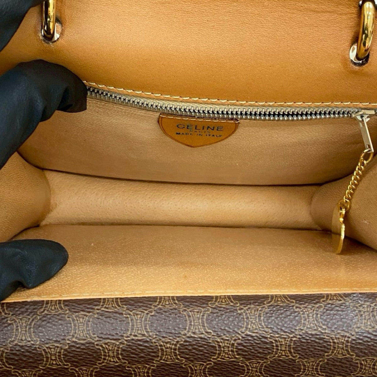 CELINE Handbag leather Brown