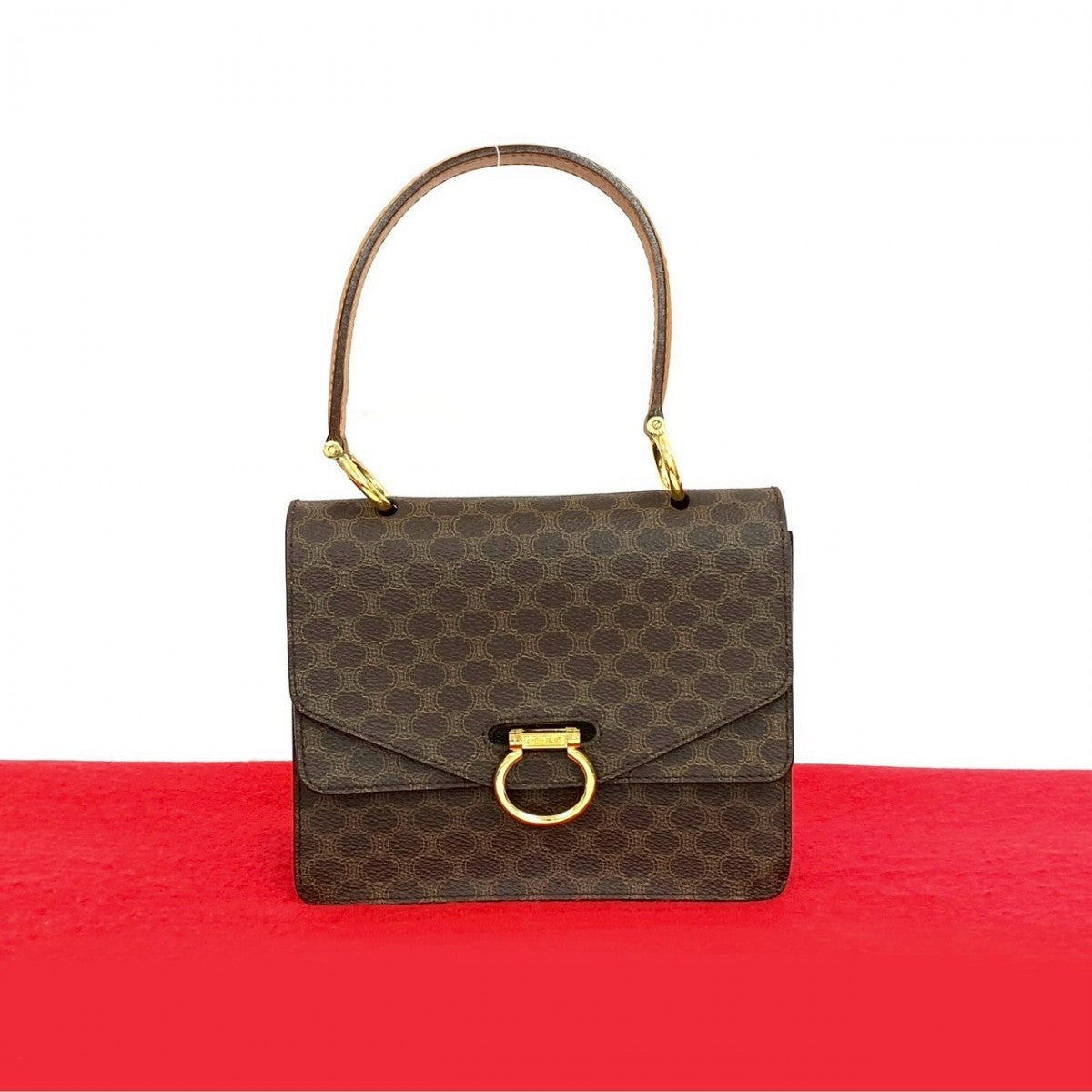 CELINE Handbag leather Brown