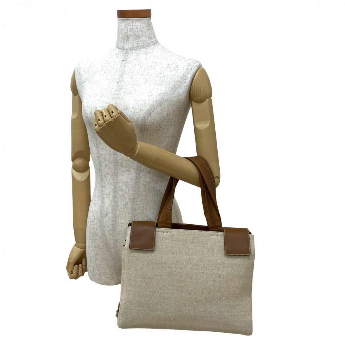 PRADA Handbag canvas Brown