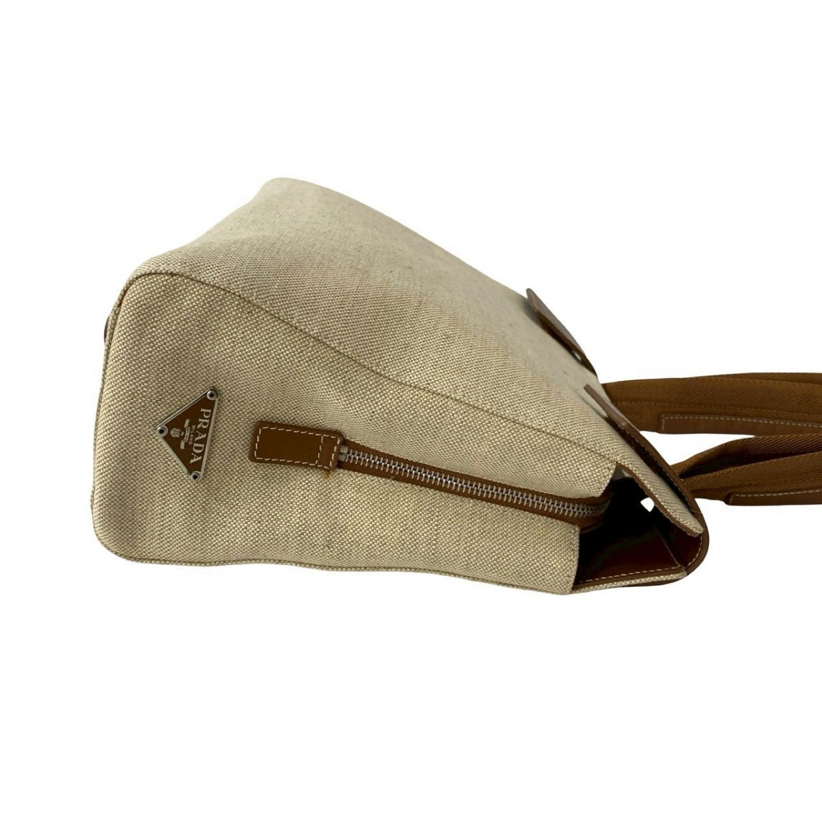 PRADA Handbag canvas Brown