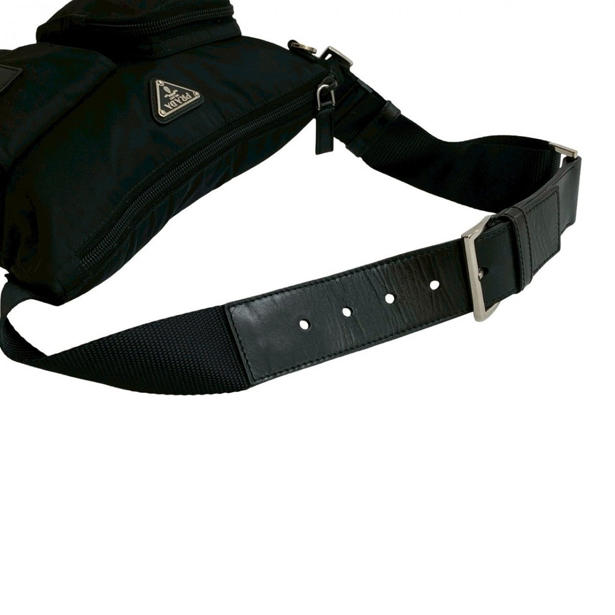 PRADA Sling bag leather black