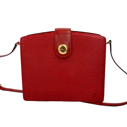 LOUIS VUITTON Shoulder Bag Epi Leather Red Epi Capuchin