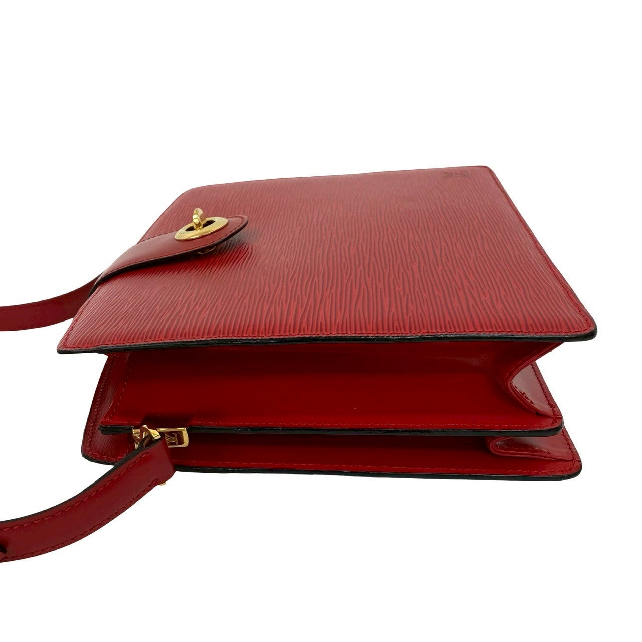 LOUIS VUITTON Shoulder Bag Epi Leather Red Epi Capuchin