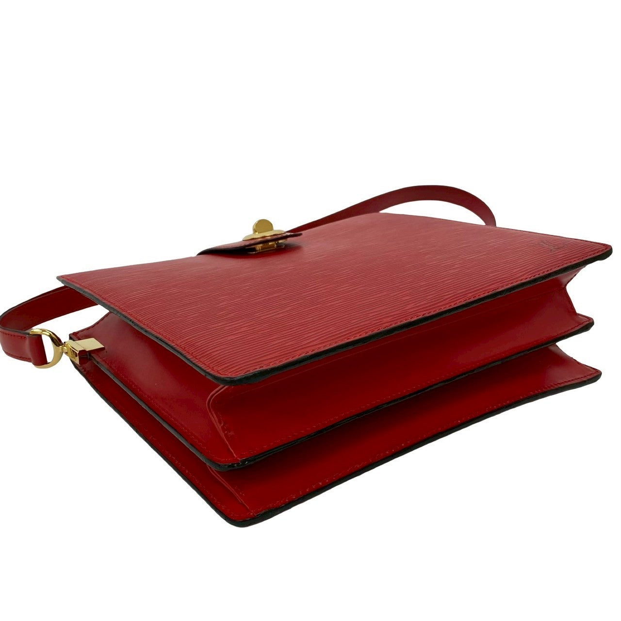 LOUIS VUITTON Shoulder Bag Epi Leather Red Epi Capuchin