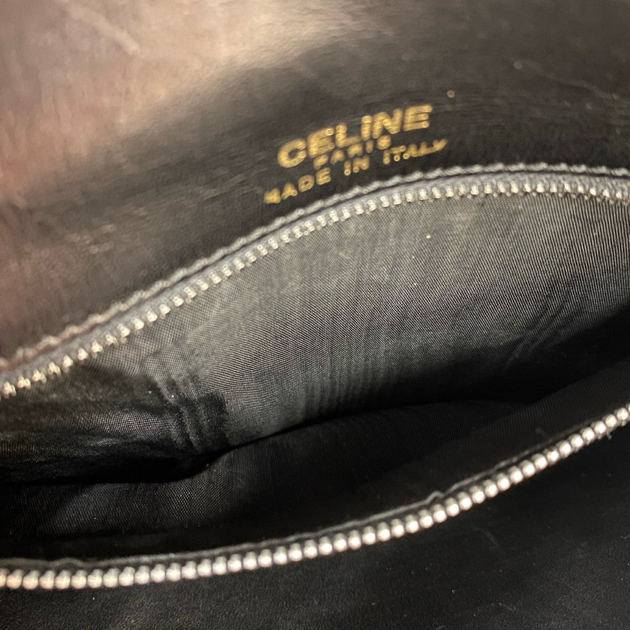 CELINE Shoulder Bag Calfskin black