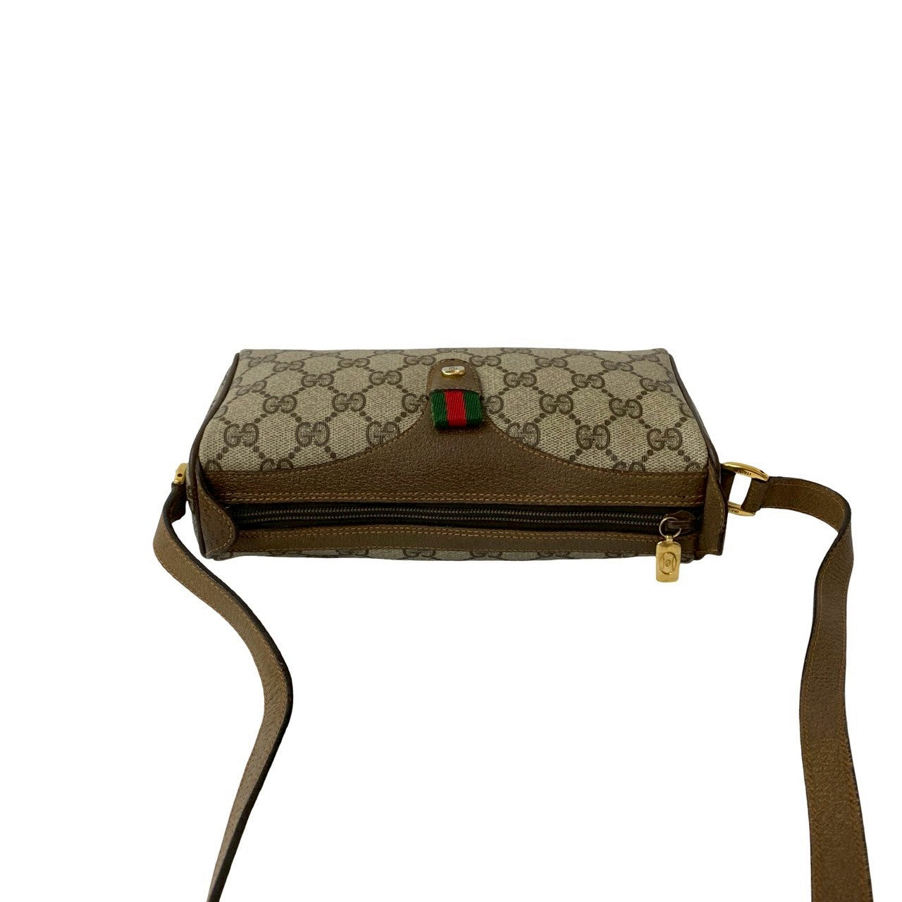 GUCCI Shoulder Bag leather Brown Sherry line