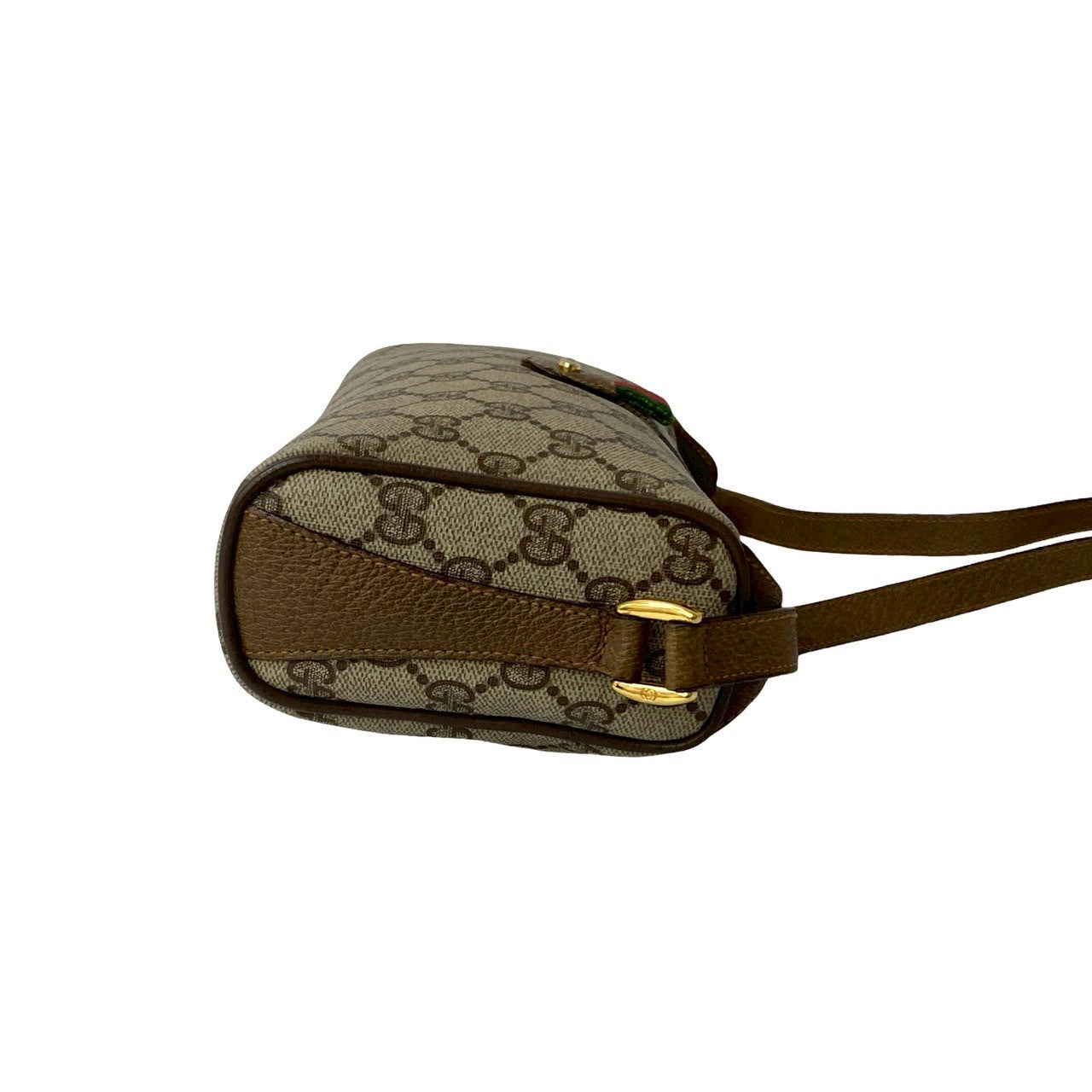 GUCCI Shoulder Bag leather Brown Sherry line