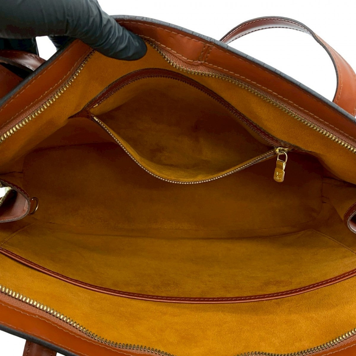 LOUIS VUITTON Tote Bag Epi Leather Brown Epi Ryu Sac
