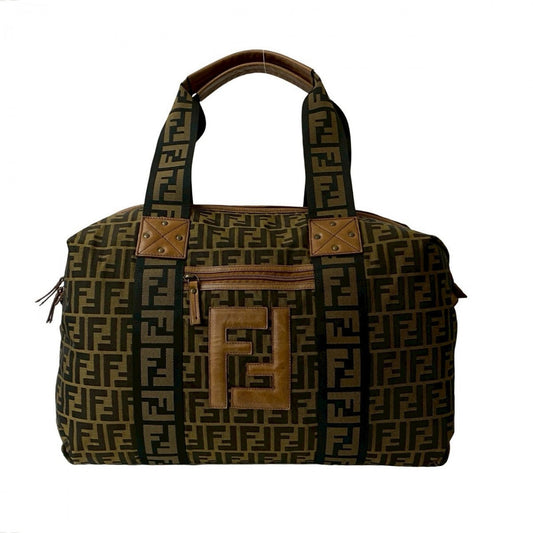 FENDI Tote Bag leather Brown