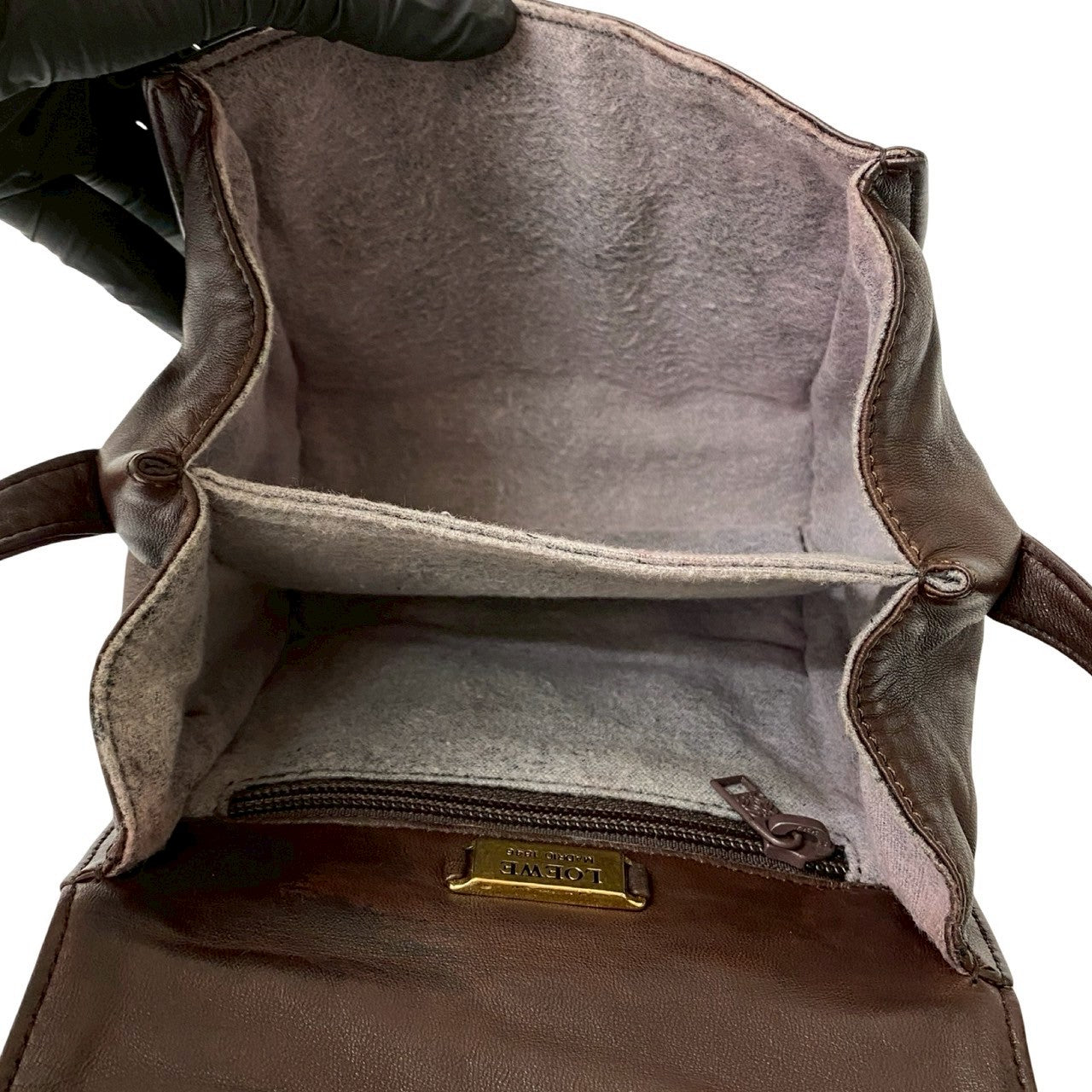 LOEWE Shoulder Bag leather Brown