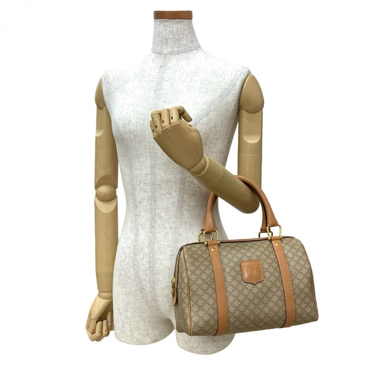 CELINE Handbag leather beige