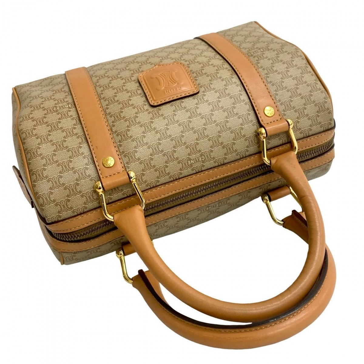 CELINE Handbag leather beige