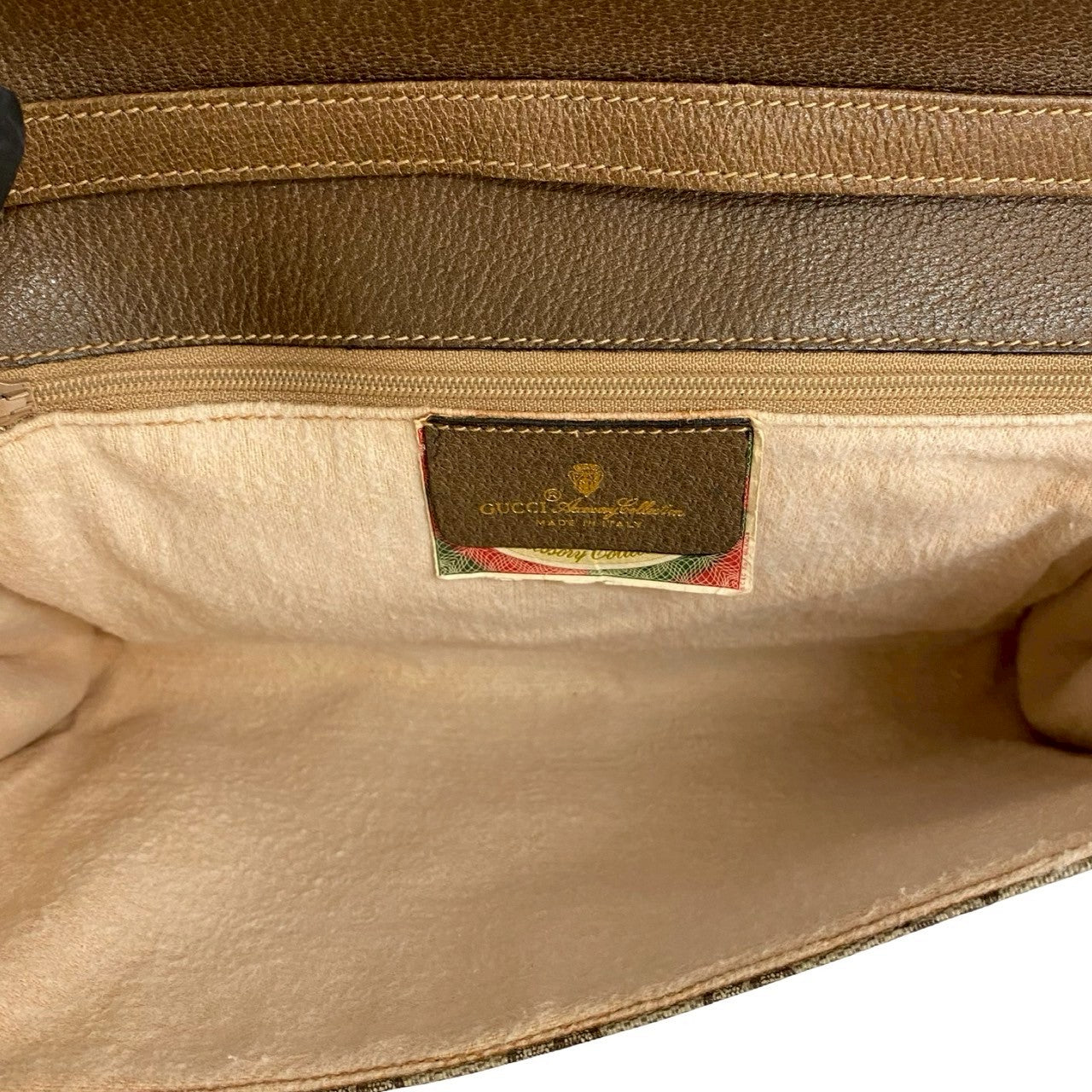 GUCCI Shoulder Bag leather Brown