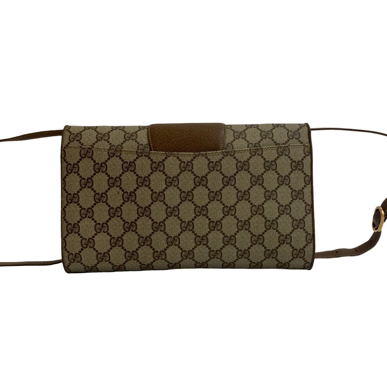 GUCCI Shoulder Bag leather Brown