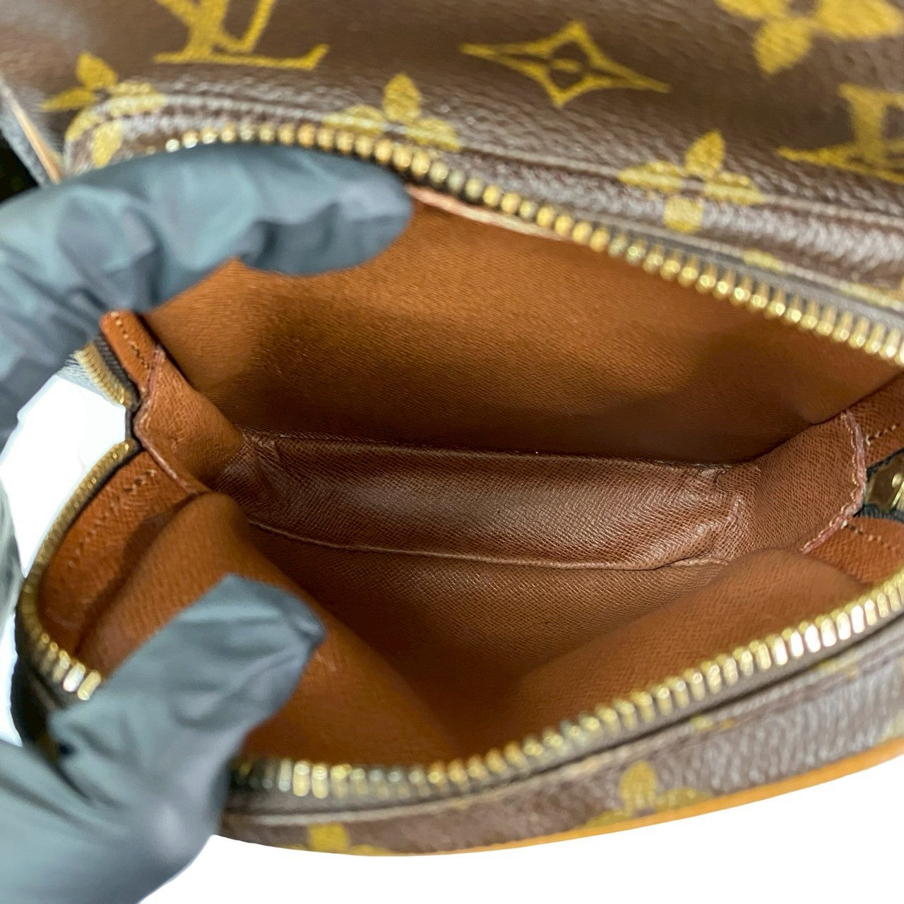 LOUIS VUITTON Shoulder Bag leather Brown Monogram Amazone