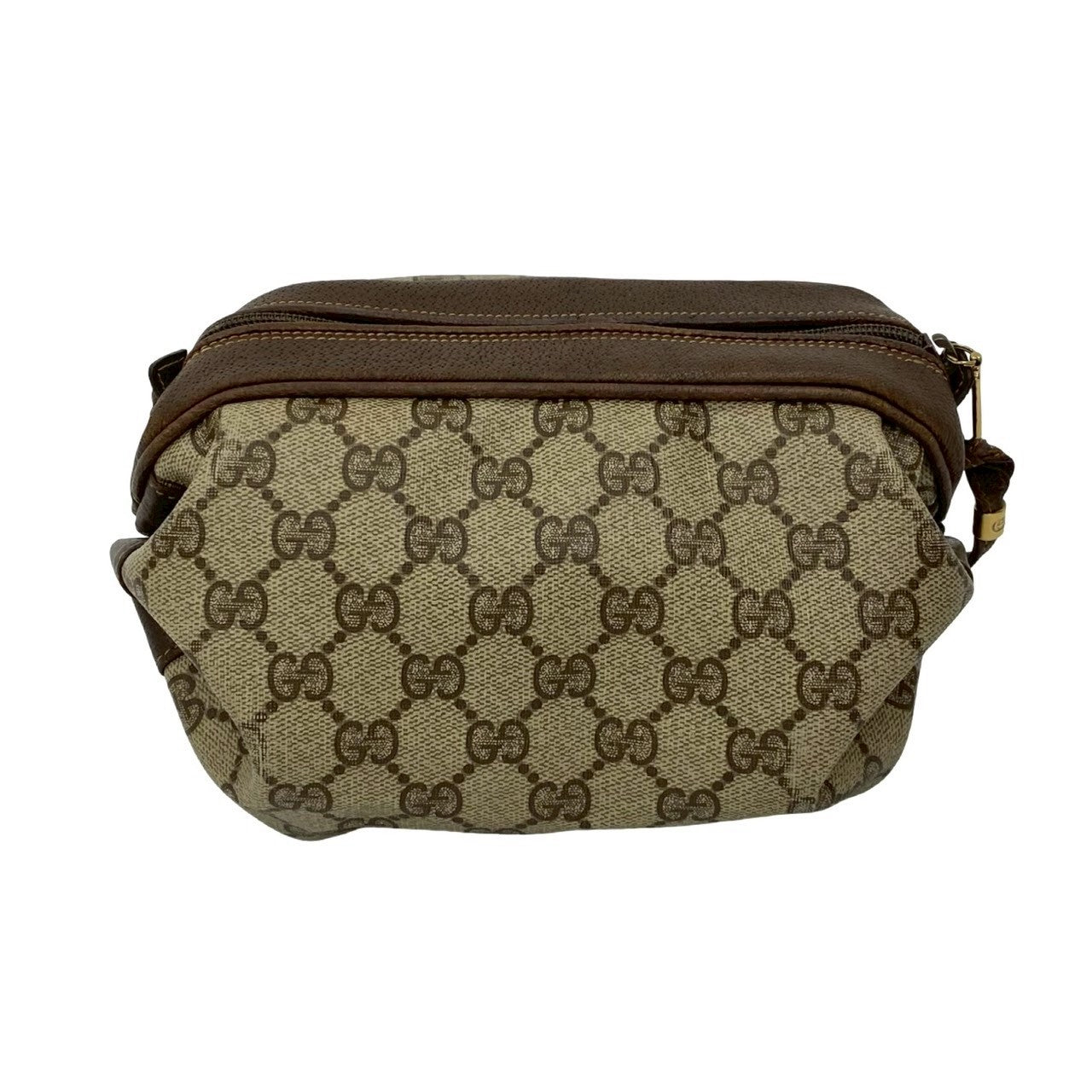 GUCCI Shoulder Bag leather Brown