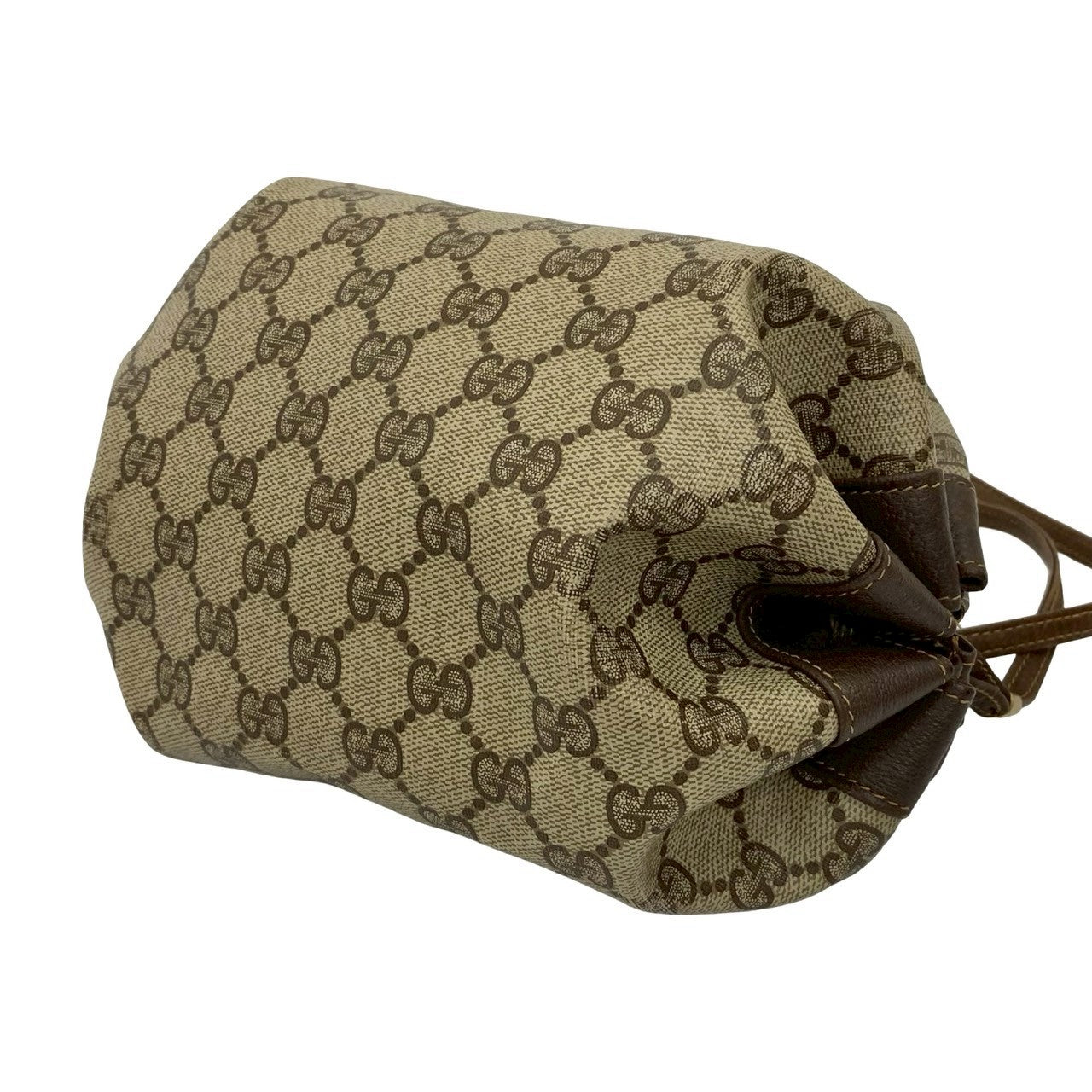 GUCCI Shoulder Bag leather Brown