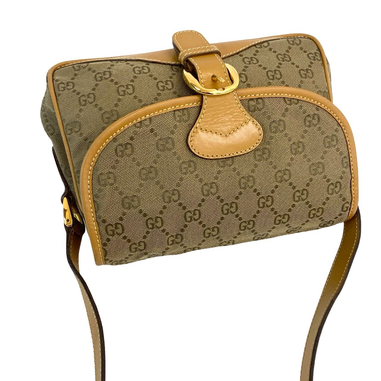 GUCCI Shoulder Bag canvas Brown