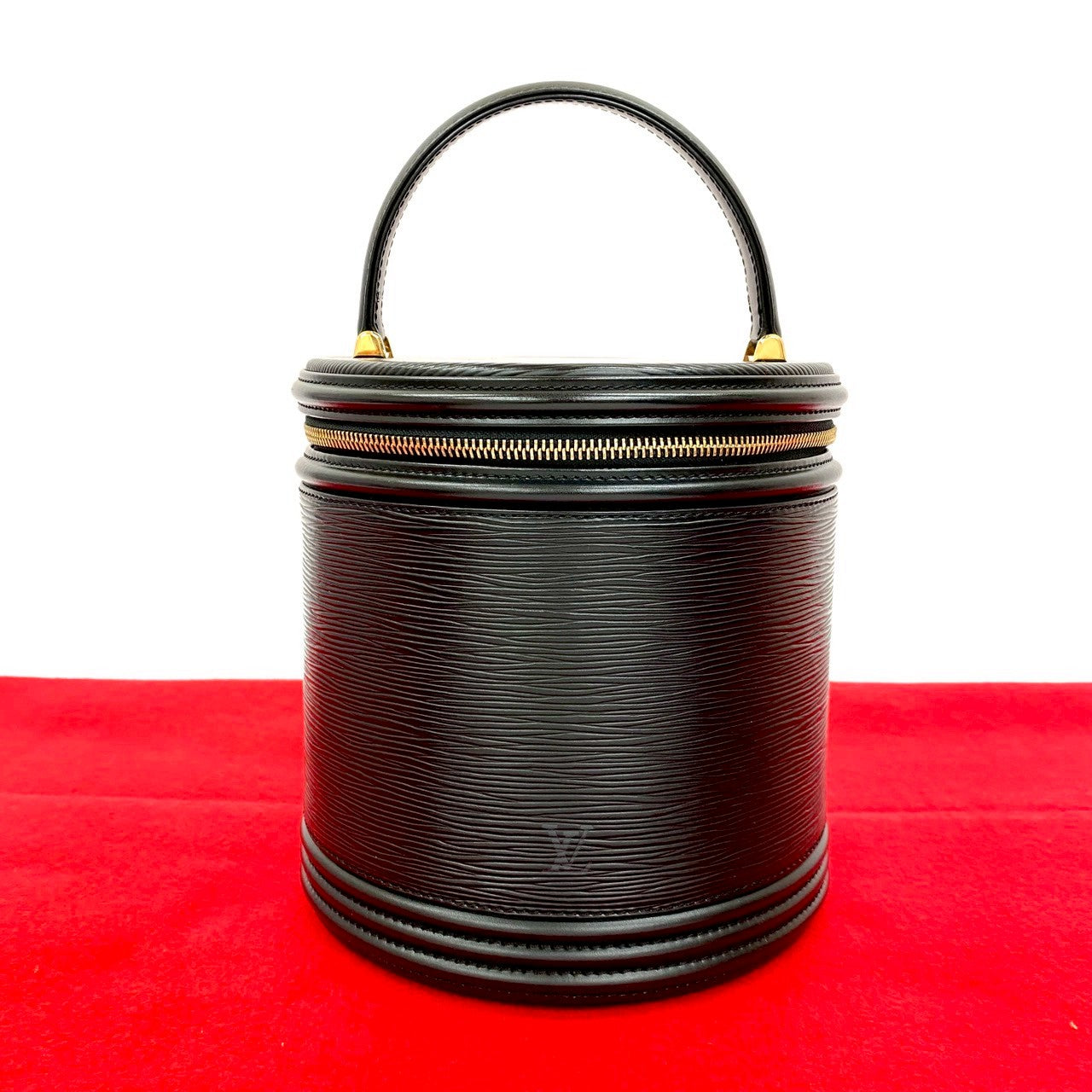LOUIS VUITTON Handbag leather black Epi