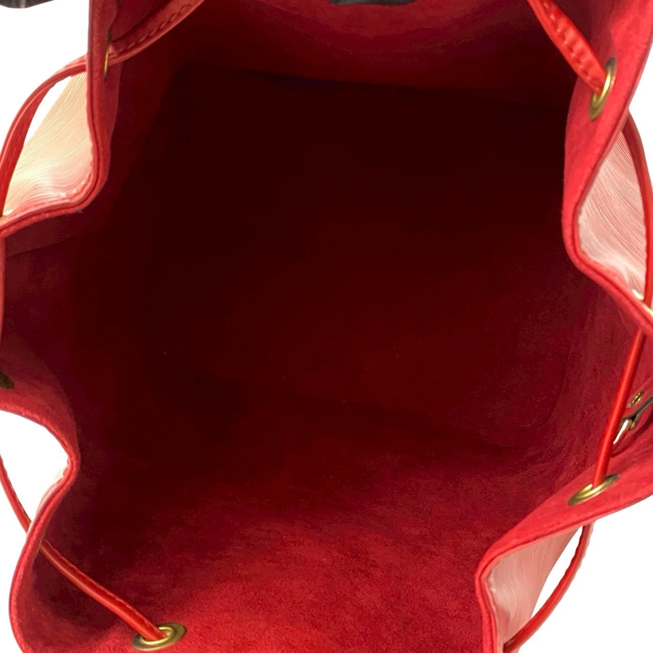 LOUIS VUITTON Shoulder Bag leather Red Epi Petit Noe