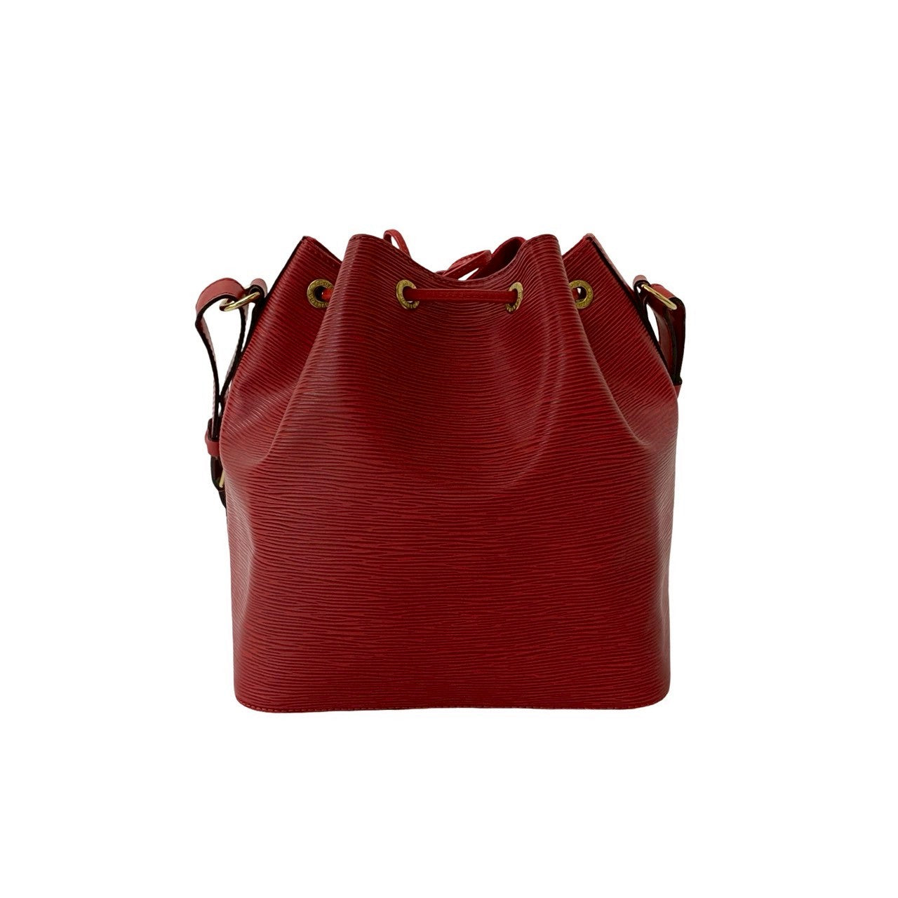 LOUIS VUITTON Shoulder Bag leather Red Epi Petit Noe