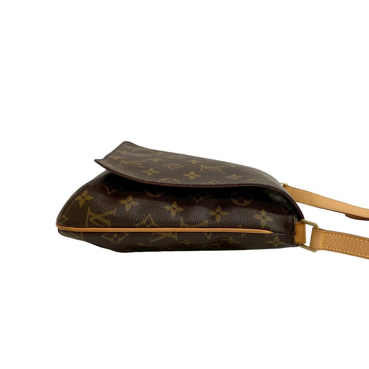 LOUIS VUITTON Shoulder Bag leather Brown Monogram Musette Salsa
