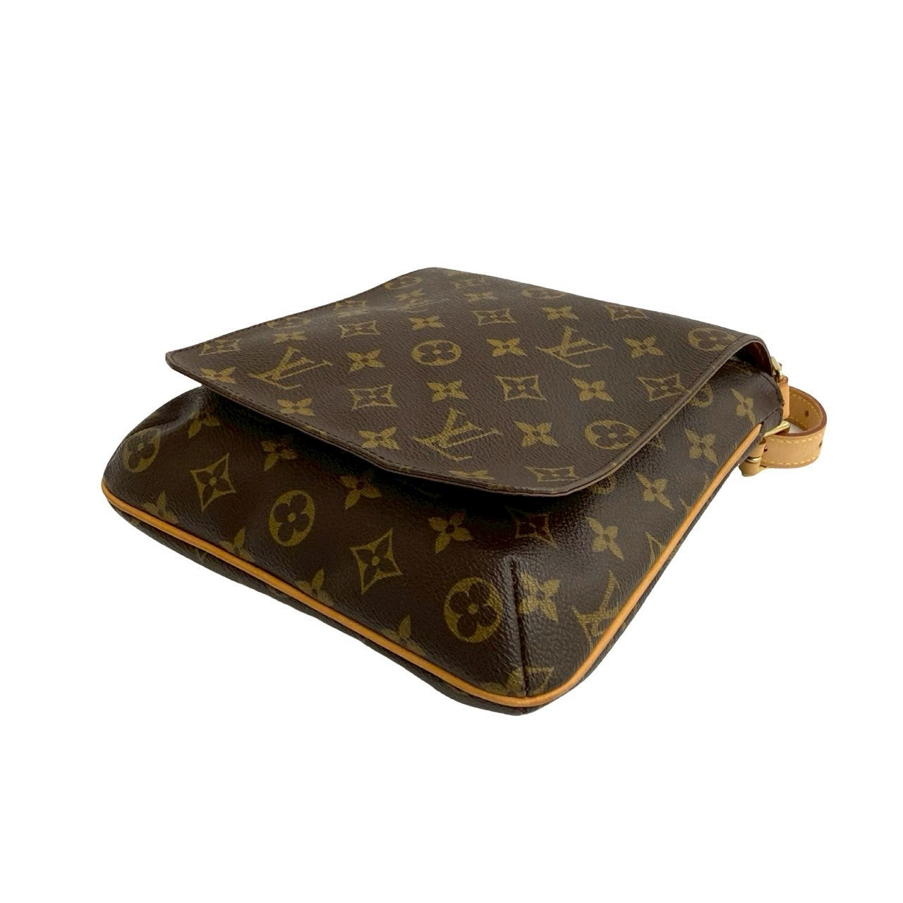 LOUIS VUITTON Shoulder Bag leather Brown Monogram Musette Salsa