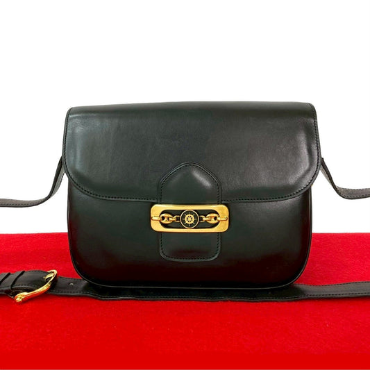 CELINE Shoulder Bag leather black