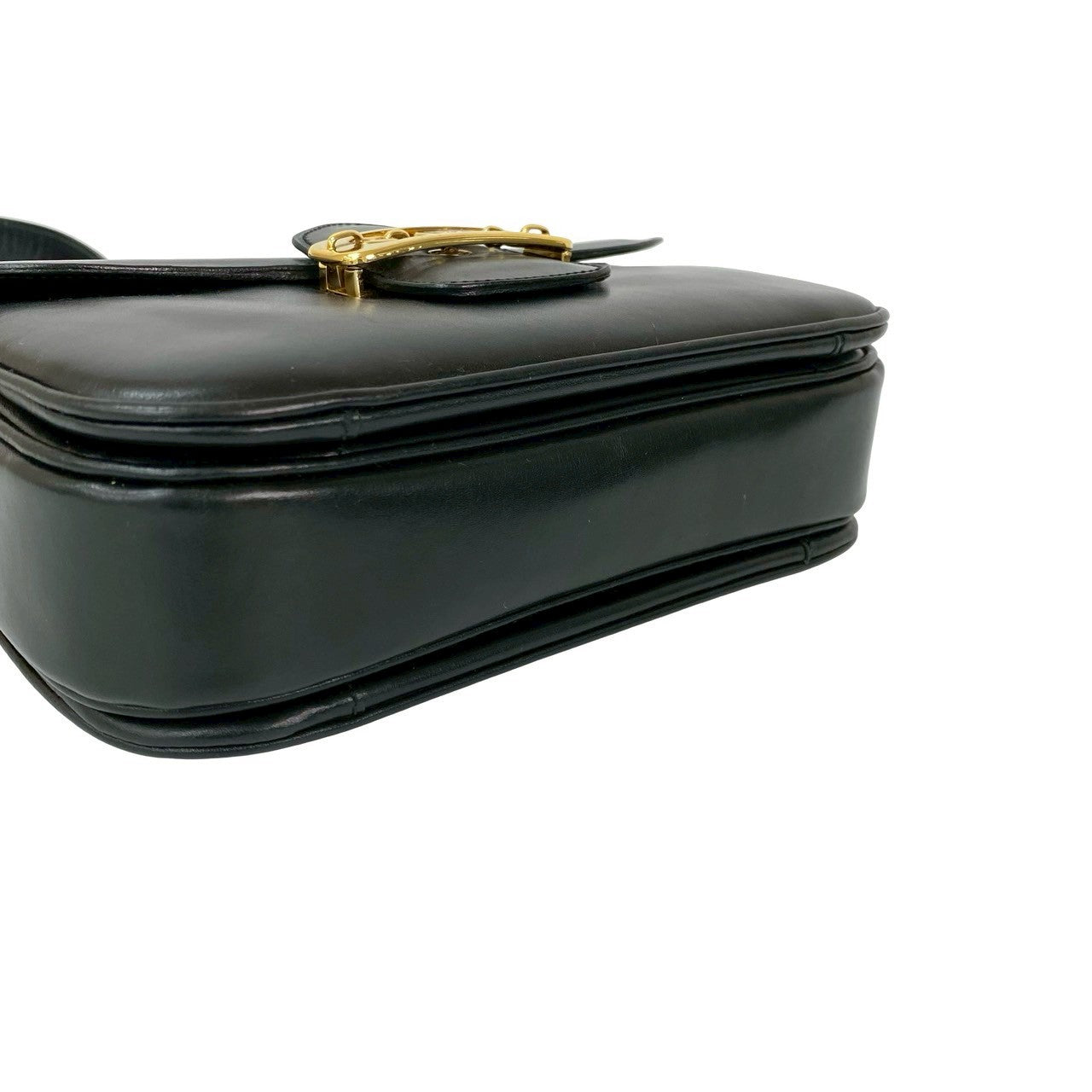 CELINE Shoulder Bag leather black