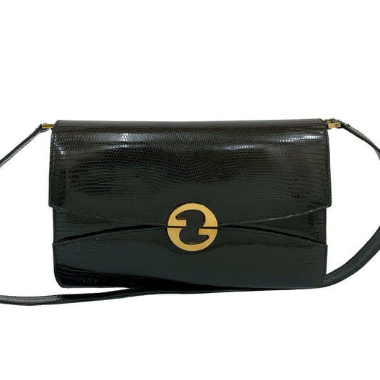 GUCCI Shoulder Bag leather black