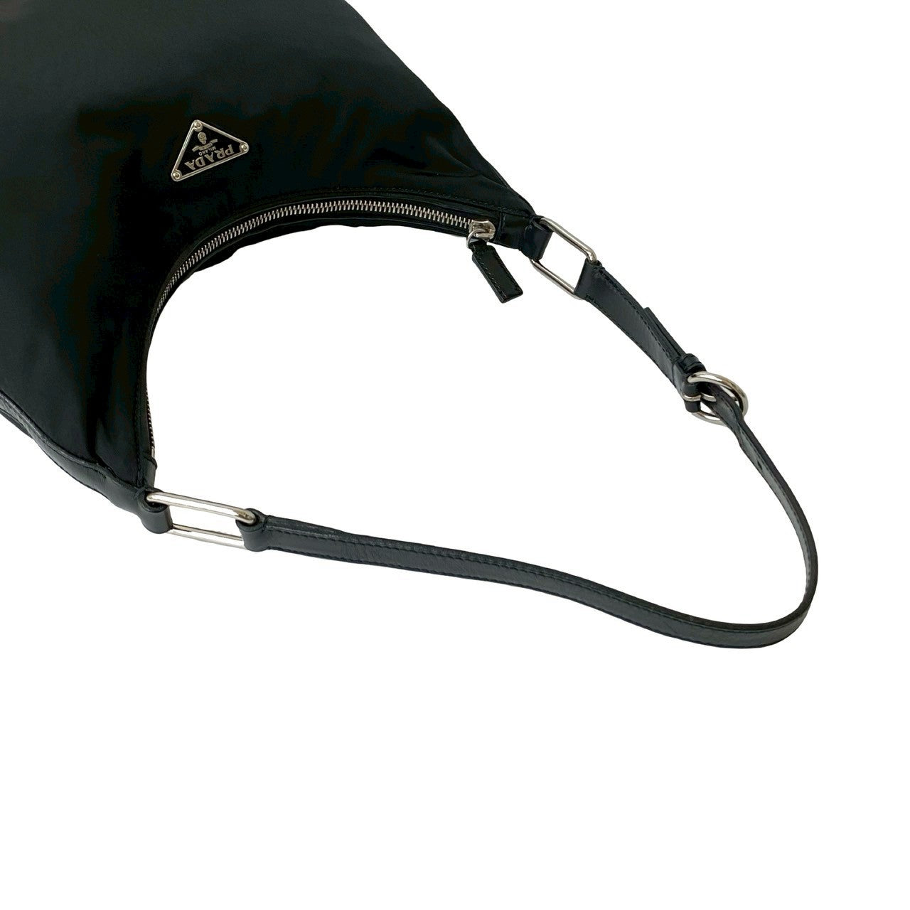 PRADA Shoulder Bag leather black