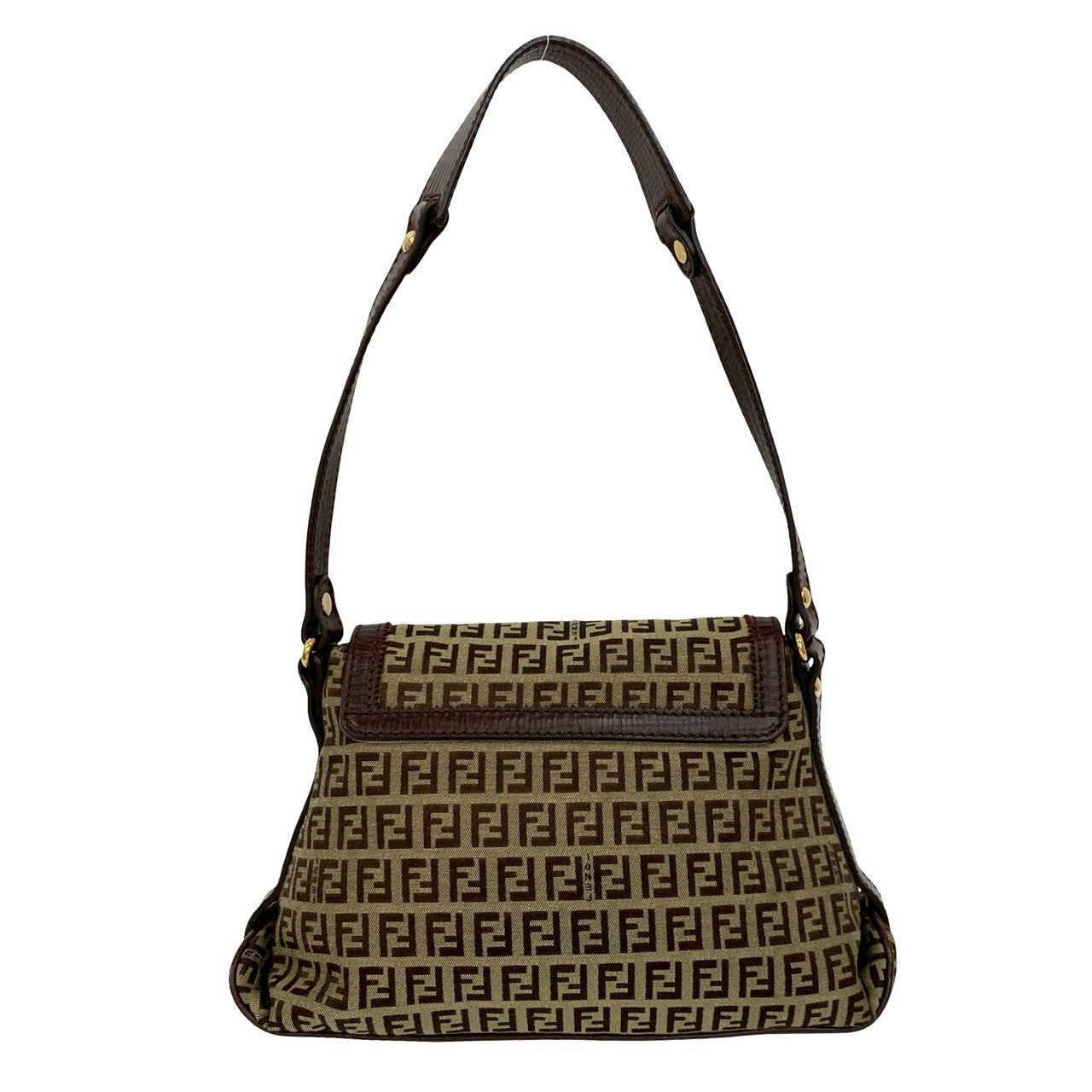 FENDI Shoulder Bag leather Brown