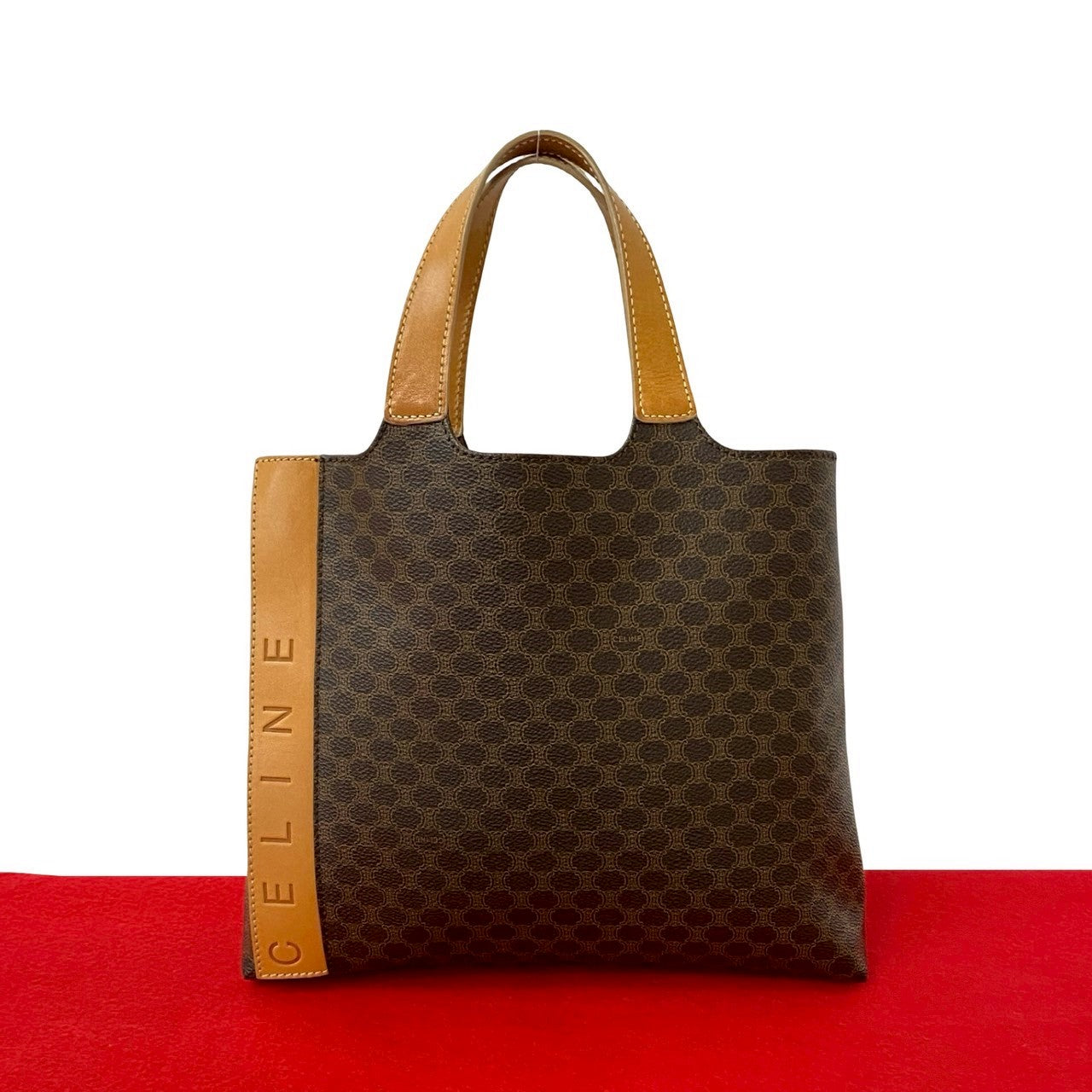 CELINE Handbag leather Brown