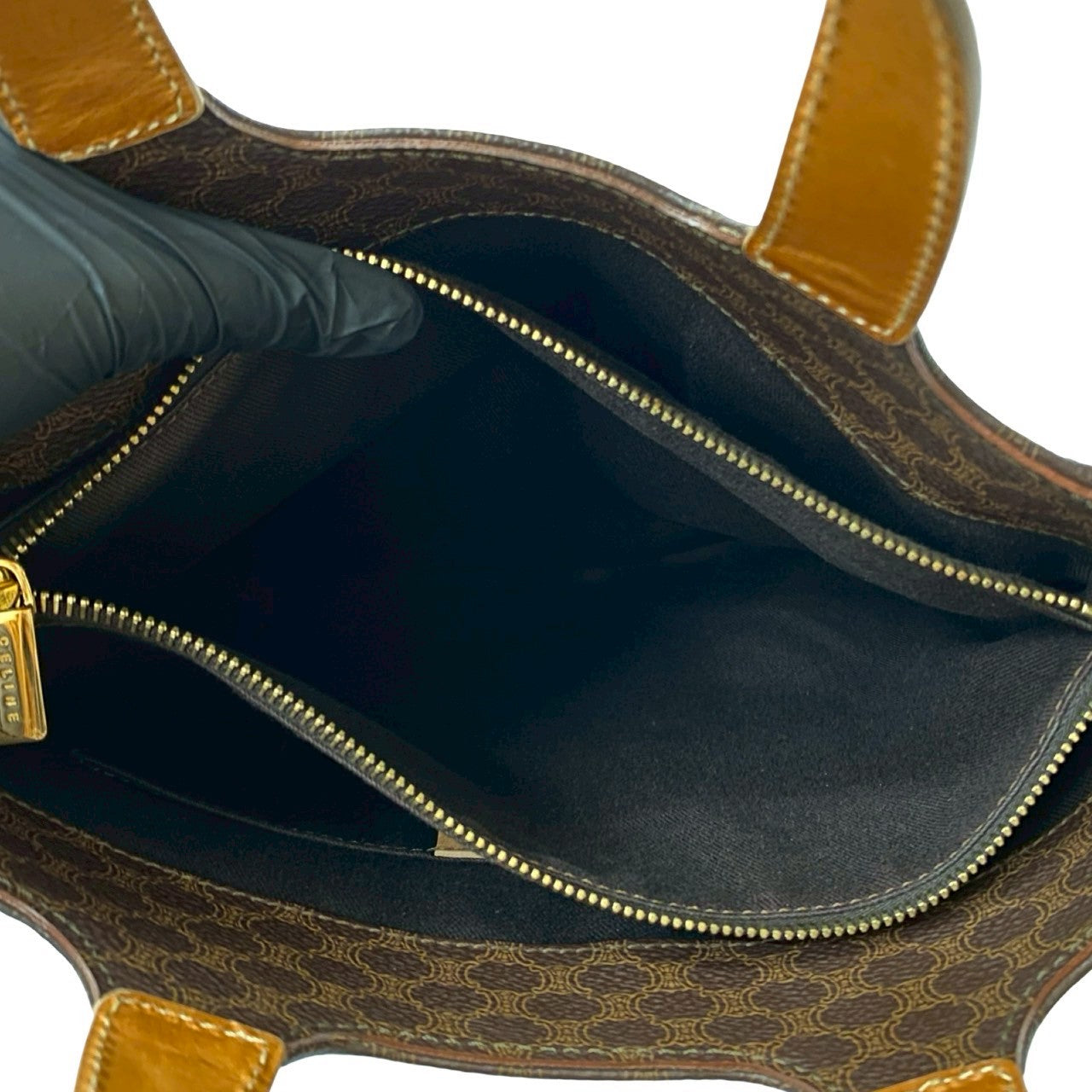 CELINE Handbag leather Brown