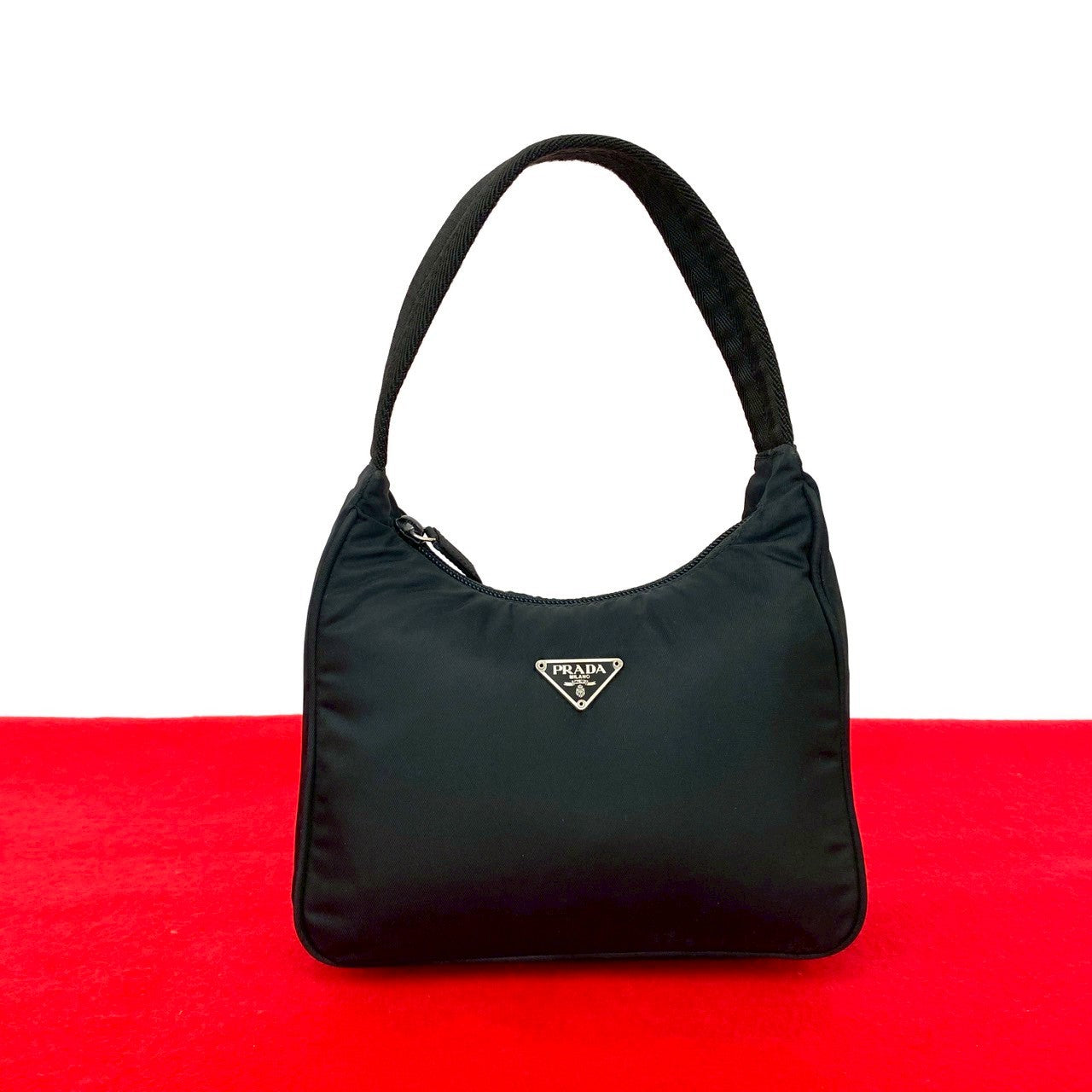 PRADA Handbag Nylon black