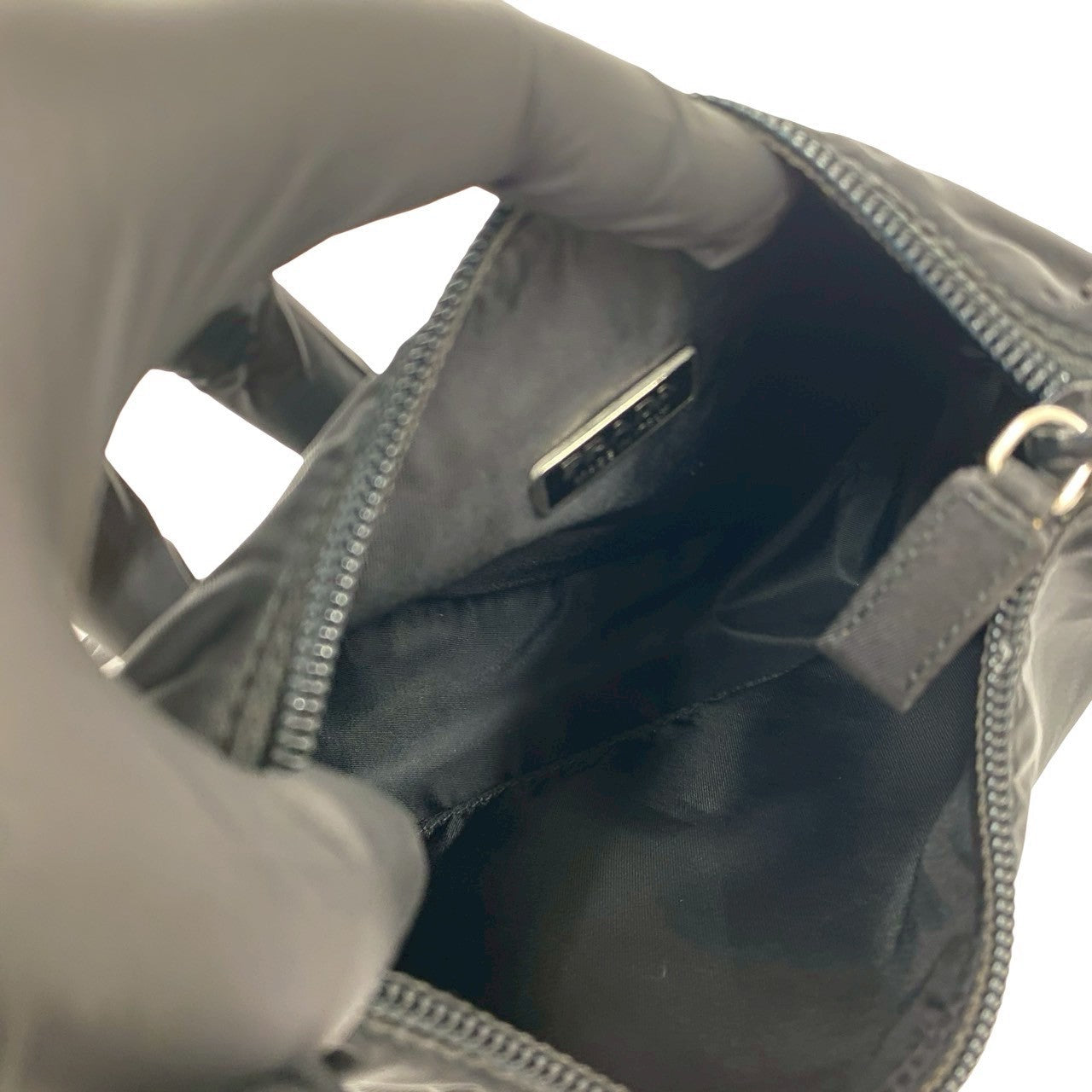 PRADA Handbag Nylon black