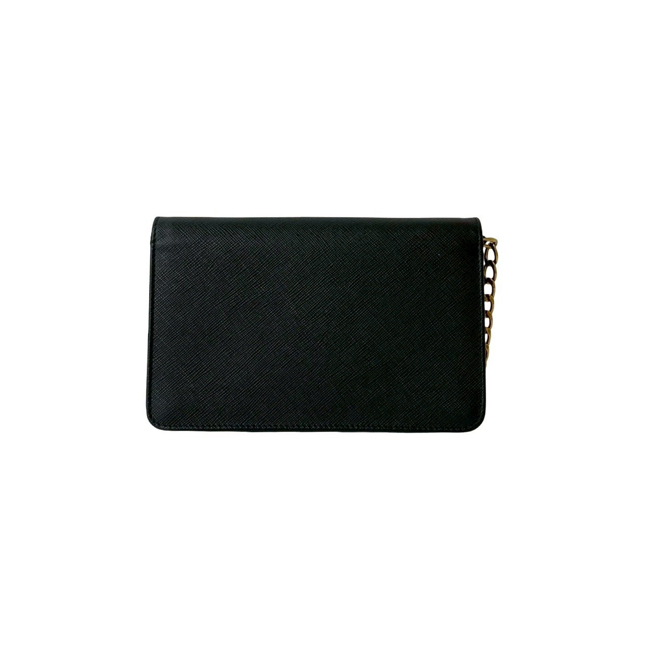 PRADA Long Wallet Purse leather black