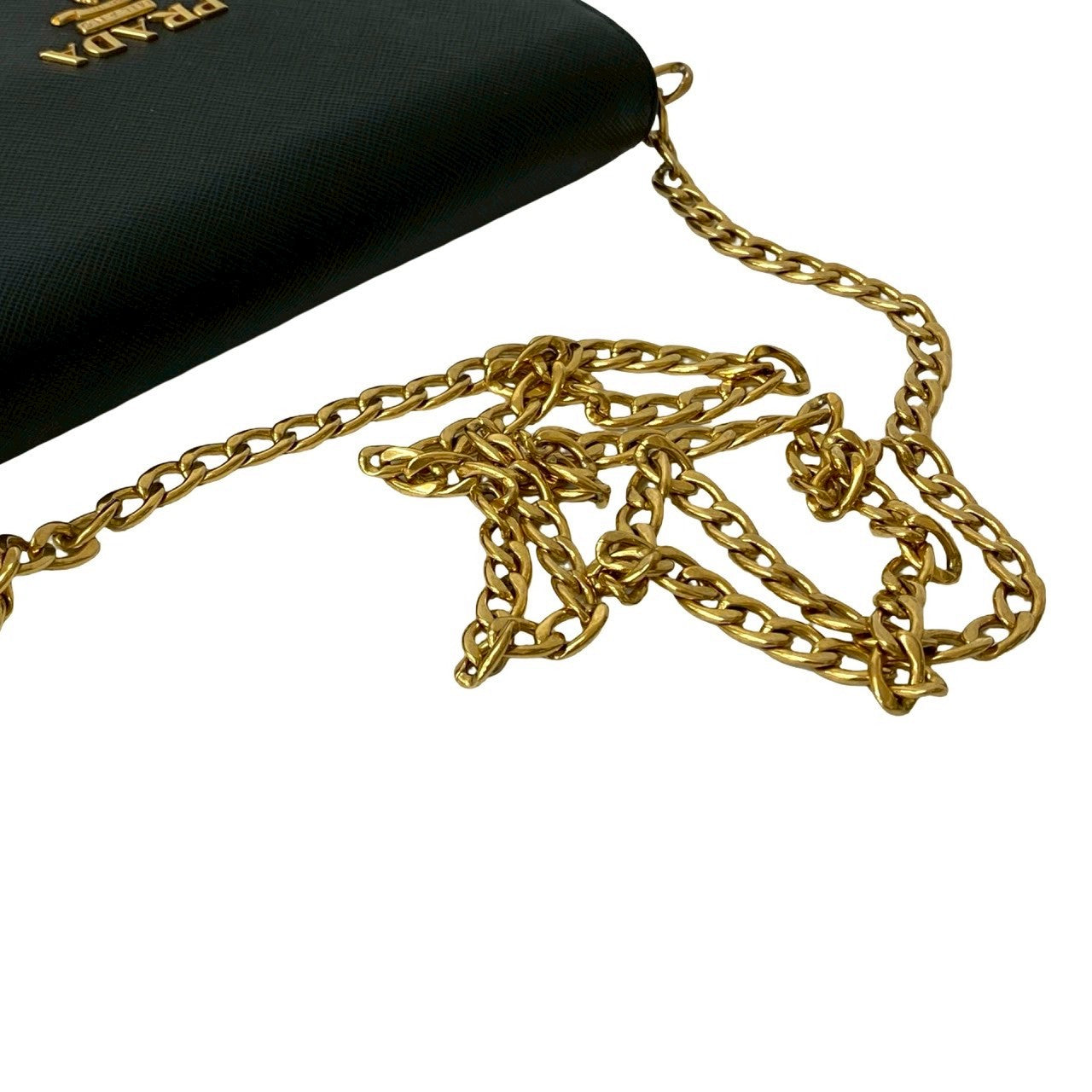 PRADA Long Wallet Purse leather black
