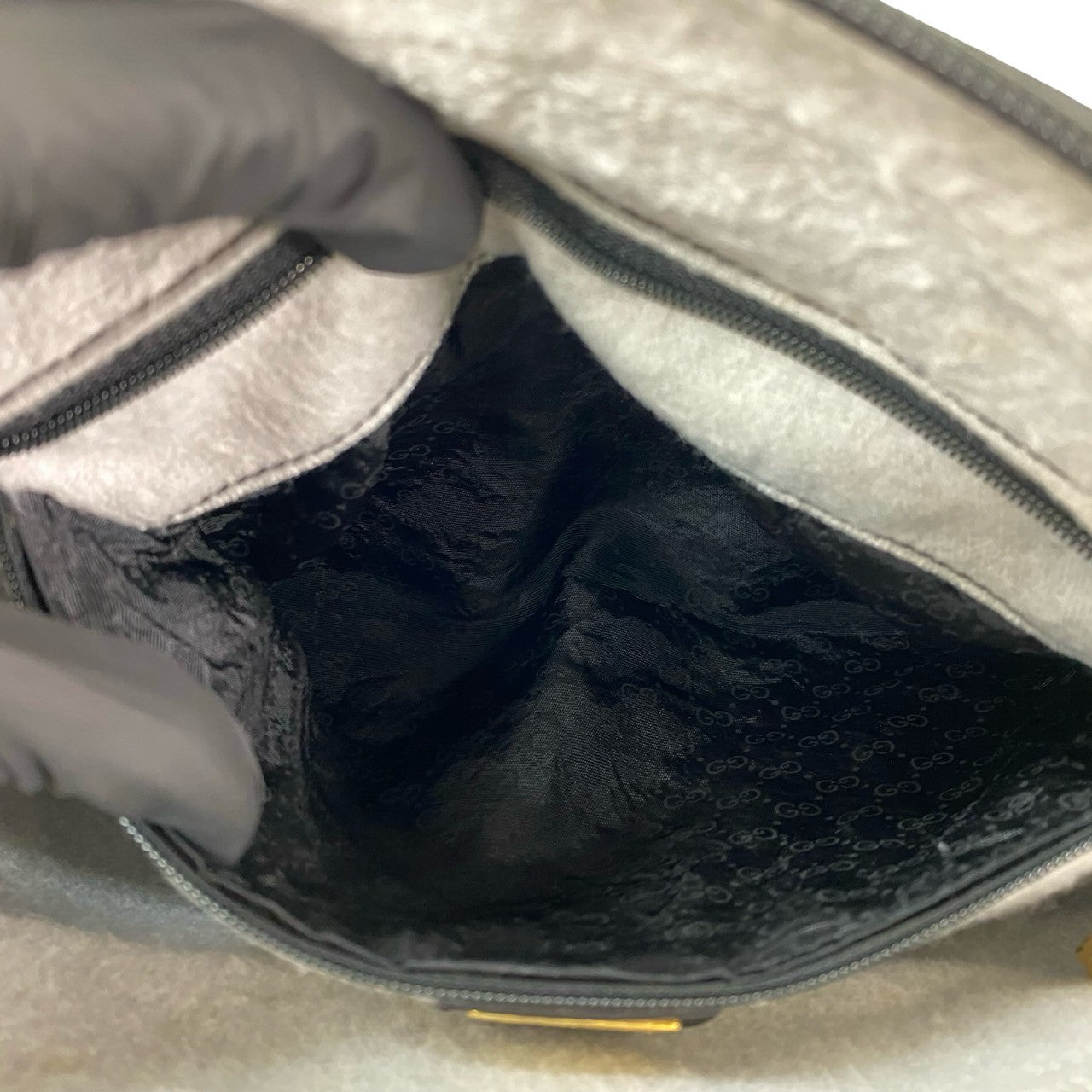 GUCCI Shoulder Bag leather black