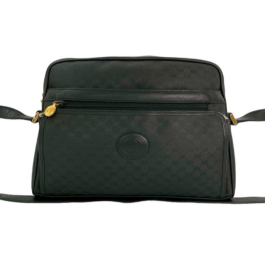 GUCCI Shoulder Bag leather black