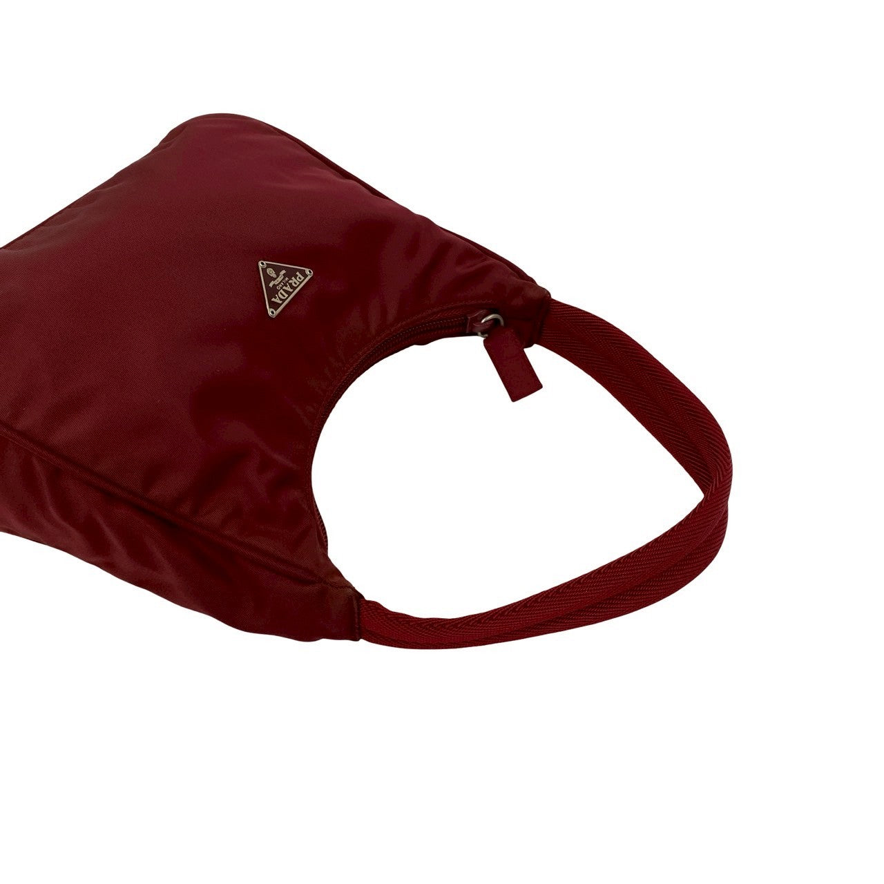 PRADA Handbag Nylon Red