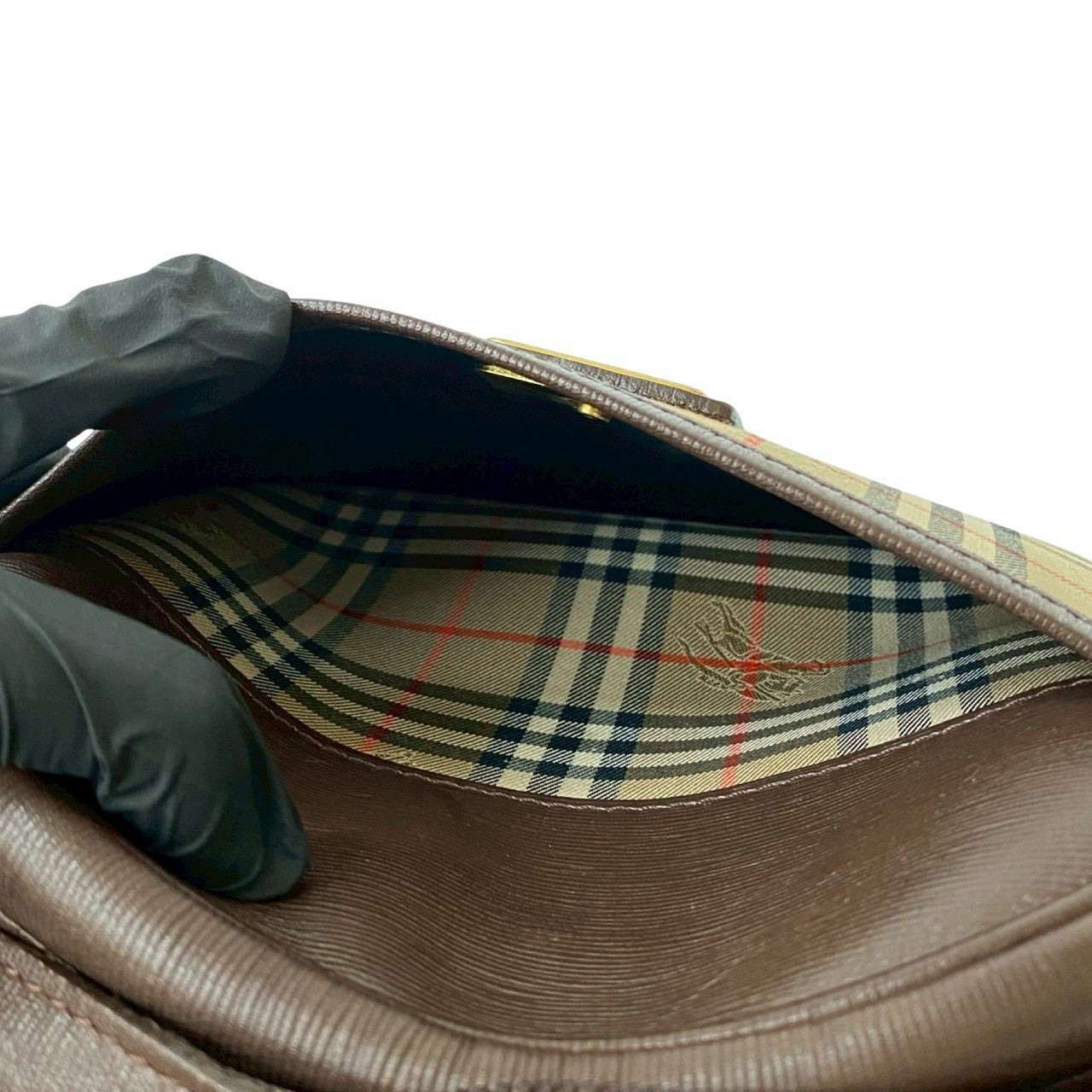 BURBERRY Shoulder Bag leather Brown