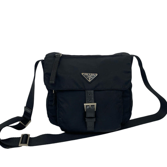 PRADA Shoulder Bag Nylon black