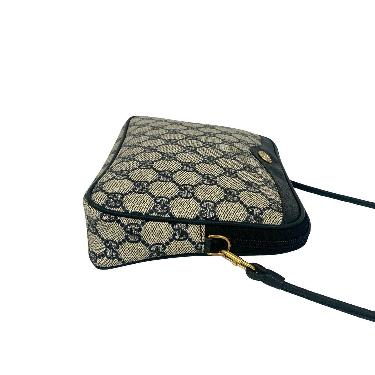 GUCCI Shoulder Bag leather Navy