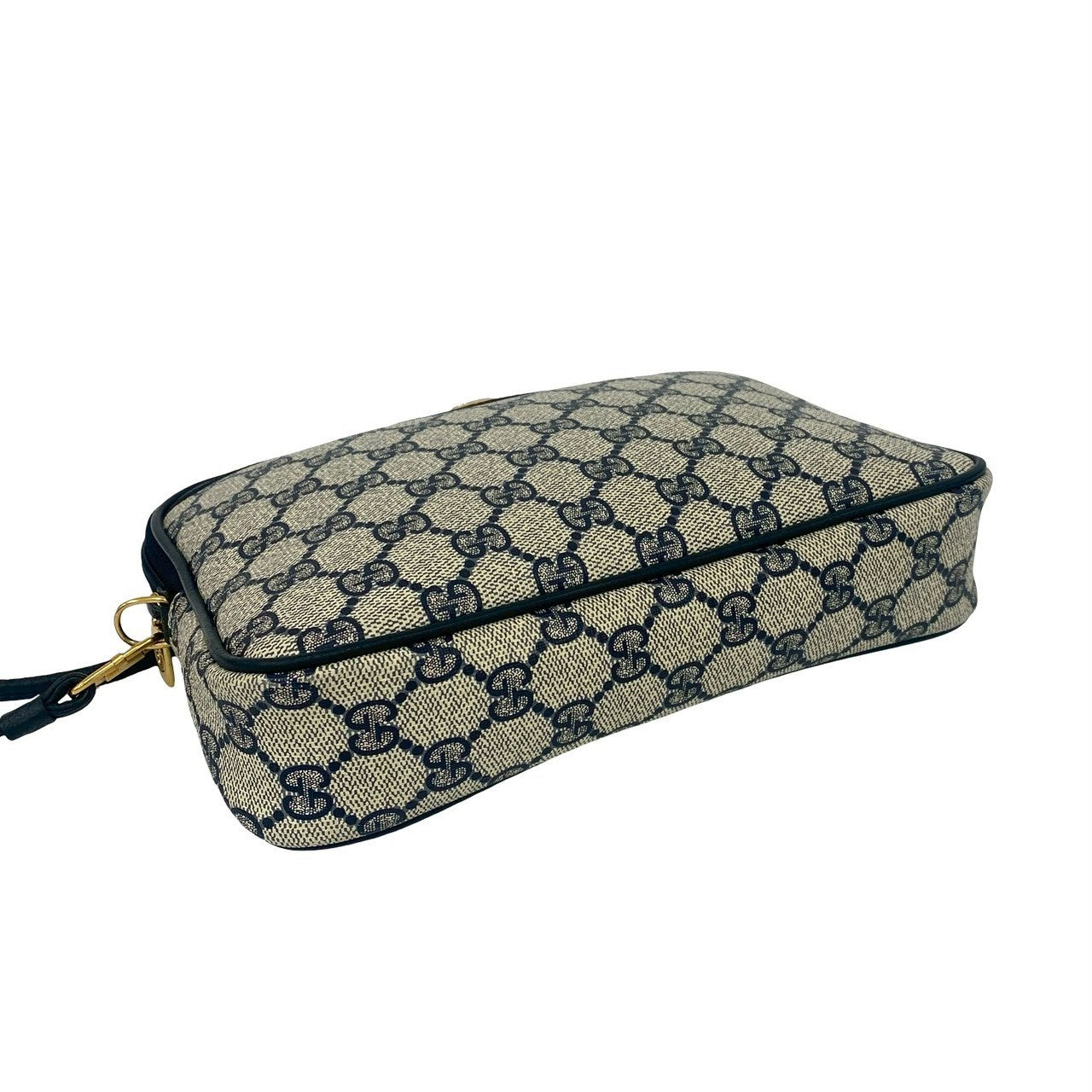 GUCCI Shoulder Bag leather Navy